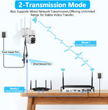 Load image into Gallery viewer, (Auto-Tracking &amp; 2-Way Audio) WiFi PTZ Outdoor Security Camera System Pan 5MP Wireless Cameras System 10 Channel NVR Video Surveillance DVR Set