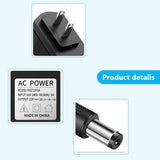 Cargar imagen en el visor de la galería, Adaptador de alimentación de 12 V y 1 A para cámara de seguridad IP/CCTV, salida CC 12 V 1000 mA, entrada CA 100 V-240 V, 50/60 Hz, enchufe estadounidense, cable de alimentación CA a CC de 3 m (negro)