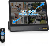 Load image into Gallery viewer, OOSSXX (5MP 10CH All in One NVR) 10.1&#39;&#39; LCD Monitor for Home Security Cameras Wireless Outdoor Security Camera System,WiFi NVR Network Surveillance Video Recorder Indoor House Alarm