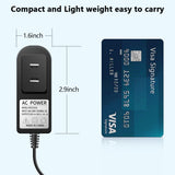 Cargar imagen en el visor de la galería, Adaptador de alimentación de 12 V y 1 A para cámara de seguridad IP/CCTV, salida CC 12 V 1000 mA, entrada CA 100 V-240 V, 50/60 Hz, enchufe estadounidense, cable de alimentación CA a CC de 3 m (negro)