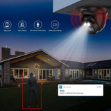 Laden Sie das Bild in den Galerie-Viewer, OOSSXX (4K/8,0 MP &amp; 130° Ultra-Weitwinkel) Kabelgebundenes Sicherheitskamerasystem, PoE-Dome-IP-Kamera, CCTV-NVR-Heimkamerasysteme für die Außen- und Innenüberwachung von Häusern, Nachtsichtvideo