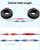 Load image into Gallery viewer, OOSSXX (4×100 Feet Video Power Cable BNC Extension Outdoor Wired Surveillance Camera All-in-One Cables for CCTV Security Cameras DVR System with 4xBNC Connectors and 4xRCA Adapters Black,4pcs