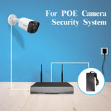 Cargar imagen en el visor de la galería, Adaptador de fuente de alimentación de 48 V 2 A compatible con NVR POE de 8 puertos, cargador adaptador de corriente de CA 100-240 V a CC 48 V 2 A SOLO para cámara de seguridad OOSSXX