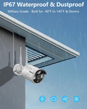 Load image into Gallery viewer, OOSSXX (3.0MP Wireless Extend Camera with Audio) Just Wireless Extend Camera Wireless Security System(3.0MP/5.0MP System) IP67 Waterproof WiFi Camera, Wireless Surveillance Camera