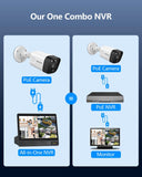 Load image into Gallery viewer, (4K/8.0 Megapixel &amp; 130° Wide-Angle) 2-Way Audio PoE Camera Wired Outdoor Home Security Camera System Indoor Video Surveillance IP Cameras Surveillance System (6Cam-1TB with10.2 Monitor)