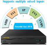 Laden Sie das Bild in den Galerie-Viewer, 16-Kanal-Hybridfunktion, 5-in-1-Digitalvideorecorder, 5,0 MP HD-Sicherheits-DVR-Recorder, AHD/Analog/TVI/CVBS/IP-Sicherheitskamerasystem, Videoüberwachung