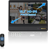 Load image into Gallery viewer, 4K 8-Channel Wired POE NVR Network Video Recorder, POE NVR Network Video Recorder with Monitor Supports up to 8MP/4K IP Cameras, Max to 8TB Hard Drive, Free App Remote Access, No Monthly Fee