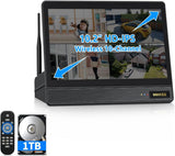 Load image into Gallery viewer, OOSSXX (5MP 10CH All in One NVR) 10.1'' LCD Monitor for Home Security Cameras Wireless Outdoor Security Camera System,WiFi NVR Network Surveillance Video Recorder Indoor House Alarm