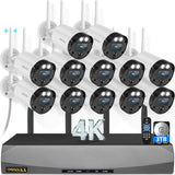 Load image into Gallery viewer, (4K Ultra HD) Outdoor Wireless Security Camera System Video Surveillance WiFi Cameras Systems