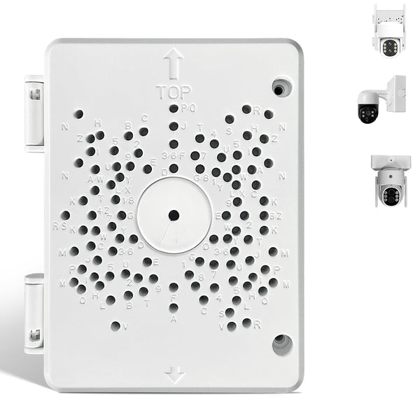 (Universal PTZ Camera Junction Box) Security Camera Bracket Outdoor, Plastic Waterproof Mount Bracket Hide Cable Junction Box, Only Compatible with PTZ Cameras