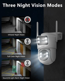 Cargar imagen en el visor de la galería, Cámara de seguridad para interiores OOSSXX 1080P con audio bidireccional y video, aplicación gratuita, cámara PTZ para niñera, cámaras inalámbricas inteligentes con comunicación bidireccional para videovigilancia doméstica.