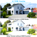 Laden Sie das Bild in den Galerie-Viewer, OOSSXX (130° Ultra Wide Angle &amp; 5.0MP PIR Detection ) Dome Audio Wireless Outdoor Security Camera System Wi-Fi Home Security System Video Surveillance
