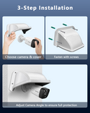 Load image into Gallery viewer, Universal Security Camera Sun Rain Cover Shield Cover Shield for Surveillance Camara Protective Roof for Dome/Bullet Outdoor Camera (White)