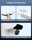 Load image into Gallery viewer, Universal Security Camera Sun Rain Cover Shield, Protective Roof for Dome/Bullet Outdoor Camera