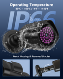 Cargar imagen en el visor de la galería, Iluminador infrarrojo de 4 LED resistente al agua, gran angular de 90 grados, largo alcance, 80 pies, 850 nm, con adaptador de corriente para CCTV de visión nocturna y cámara de seguridad IP.