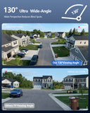 Load image into Gallery viewer, (4K/8.0 Megapixel &amp; 130° Ultra Wide-Angle) 2-Way Audio PoE Outdoor Home Security Camera System Wired Outdoor Video Surveillance IP Cameras System (Enjoy $10 Off Instantly)