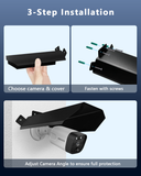 Load image into Gallery viewer, Universal Security Camera Sun Rain Cover Shield, Protective Roof for Dome/Bullet Outdoor Camera