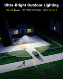 Load image into Gallery viewer, OOSSXX Solar Floodlight Security Camera Outdoor Wireless, 4MP HD 3-in-1 Solar Powered, Wire-Free, 5GHz/2.4GHz WiFi, AI Human Detection, Smart 3-Mode Lighting, Siren Alarm, 2-Way Audio