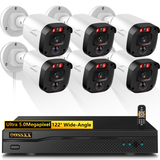 Load image into Gallery viewer, OOSSXX Surveillance Dvr Kits, 5MP Definition Wired Cameras for Home Security,No Hard Drive