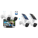 Load image into Gallery viewer, 5.0MP Security Wireless Camera System with Monitor 2TB Hard drive+Solar Camera(2 Pack)