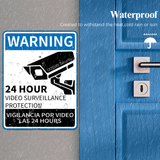 Load image into Gallery viewer, (Video Surveillance Warning Sign Outdoor) Home Security Yard Signs,24 Hour Surveillance Sign, Camera Signs for Property, Under Surveillance Sign for house, Surveillance Signs