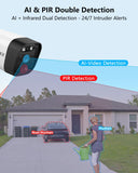 Laden Sie das Bild in den Galerie-Viewer, (5,0 MP und PIR-Erkennung) 2-Wege-Audio, drahtloses Sicherheitskamerasystem mit zwei Antennen, 3K 5,0 MP 1944P, drahtloser Überwachungsmonitor, NVR-Kits, 6-teilige WiFi-Sicherheitskameras für den Außenbereich