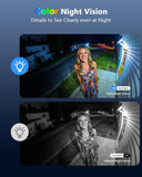 Load image into Gallery viewer, 4MP Solar Powered Camera with Spotlight Outdoor Wireless Security Lighting | 2.5K Color Night Vision, 2-Way Audio,2.4/5GHz WiFi,Battery Powered,PIR+AI Detection,Light &amp; Bracket,Free App Remote Control
