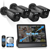 Laden Sie das Bild in den Galerie-Viewer, (Full HD 5MP Definition) Kabelgebundenes Sicherheitskamerasystem für den Außenbereich, Videoüberwachungskameras für den Heimbereich, CCTV-Kamera-Sicherheitssystem, Außenüberwachungsvideoausrüstung für den Innenbereich