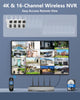 Load image into Gallery viewer, 2.5K 4MP Dual Lens PTZ Wireless Security Camera System – 355° Pan/Tilt, AI Auto Tracking, 2-Way Audio, Color Night Vision