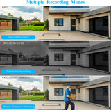 Load image into Gallery viewer, Black(4K/8.0 Megapixel &amp; 130° Ultra Wide-Angle) 2-Way Audio PoE Outdoor Home Security Camera System Wired Outdoor Video Surveillance IP Cameras System