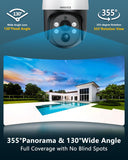 Laden Sie das Bild in den Galerie-Viewer, (4K/8,0 Megapixel und PTZ-Digitalzoom) 2-Wege-Audio-PoE-Sicherheitskamerasystem für den Außenbereich, kabelgebundenes IP-Videoüberwachungssystem für den Außenbereich, Systemlance-IP-Kamerasystem