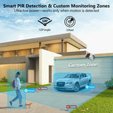 Load image into Gallery viewer, (Extend PTZ Camera for Wireless System) 2-Way Audio 4MP Extend Solar Security Cameras Wireless Outdoor,Solar Camera Battery Powered WiFi PIR Detection Home Indoor Video Surveillance NVR System