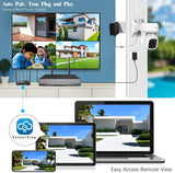 Laden Sie das Bild in den Galerie-Viewer, (Auto-Tracking &amp; 2-Way Audio) WiFi PTZ Outdoor Security Camera System Pan 5MP Wireless Cameras System 10 Channel NVR Video Surveillance DVR Set
