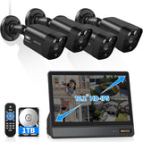 Load image into Gallery viewer, OOSSXX (All-in-One 10.1" IPS 8MP Monitor) 2-Way Audio PoE Outdoor Home Security Camera System Wired Outdoor Video Surveillance IP Cameras System (Enjoy $10 Off Instantly)