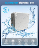 Load image into Gallery viewer, Universal Electrical Junction Box, IP65 Waterproof Dust Proof Project Boxes, ABS Plastic Electric Enclosure, Hide Cable for Outdoor Wall Mount