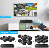 Laden Sie das Bild in den Galerie-Viewer, (Full HD 5MP Definition) Kabelgebundenes Sicherheitskamerasystem für den Außenbereich, Videoüberwachungskameras für den Heimbereich, CCTV-Kamera-Sicherheitssystem, Außenüberwachungsvideoausrüstung für den Innenbereich