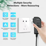 Load image into Gallery viewer, OOSSXX Power Adapter AC 100-240V to DC 12V 2A (2000mA) &amp; 4-Way Power Splitter Cable for CCTV Security Camera/DVR/NVR/LED Strip Lights, Home Security Camera Surveillance System