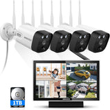 Load image into Gallery viewer, (All-in-One 5.0MP PIR Detection) 2-Way Audio Dual Antennas Outdoor Security Camera System Wireless with Monitor WiFi Home Security System 3K 5.0MP Video Surveillance (Enjoy $10 Off Instantly)