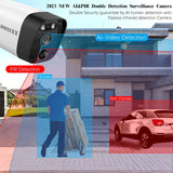 Load image into Gallery viewer, (4K/8.0 Megapixel &amp; 130° Ultra Wide-Angle) 2-Way Audio PoE Outdoor Home Security Camera System Wired Outdoor Video Surveillance IP Cameras System