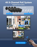 Load image into Gallery viewer, OOSSXX (All-in-One 10.1" IPS 8MP Monitor) 2-Way Audio PoE Outdoor Home Security Camera System Wired Outdoor Video Surveillance IP Cameras System (Enjoy $10 Off Instantly)