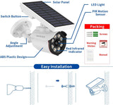 Load image into Gallery viewer, (Wire Free Solar Motion Light) Motion Sensor Solar Powered Outdoor Wireless Fake Camera Brightest Floodlights Spot Lighting Spotlight Home Security LED Lights Defiant Activated Detector(1 Pack)