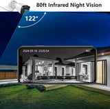 Load image into Gallery viewer, OOSSXX (2026 New) 5MP Wired Security Camera System, 8CH DVR with 3TB HDD, 8 CCTV Cameras (4 Bullet + 4 Dome), 122° Wide Angle, Free App No Monthly Fee, IP67 Outdoor Home Surveillance Kit