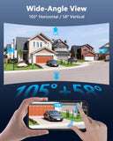 Load image into Gallery viewer, OOSSXX 2K Wireless Solar Security Camera Outdoor, 4MP WiFi Cameras with PIR Human Detection, Color Night Vision, 2.4G/5G Dual-Band, Two-Way Audio, IP65 Waterproof, SD/Cloud Storage