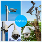 Load image into Gallery viewer, OOSSXX Universal Security Camera Mount Wall Mounting Brackets,Vertical Pole Mount for CCTV Camera,Pole Clamp Bracket,Outdoor Camera Mount Solar Panel Clamps Video Surveillance Equipment