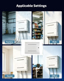 Load image into Gallery viewer, Security DVR NVR Lock Box, Heavy Duty Steel Wall Mount Enclosure for CCTV Surveillance Systems, Ventilated Design with Built-in Cable Management