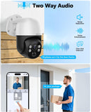 Laden Sie das Bild in den Galerie-Viewer, (4K/8,0 Megapixel und PTZ-Digitalzoom) 2-Wege-Audio-PoE-Sicherheitskamerasystem für den Außenbereich, kabelgebundenes IP-Videoüberwachungssystem für den Außenbereich, Systemlance-IP-Kamerasystem