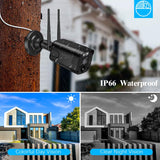 Load image into Gallery viewer, OOSSXX (2-Way Audio &amp; PIR Detection) 5MP Dual Antennas Outdoor Security Camera System Wireless WiFi Home Security System 3K Video Surveillance