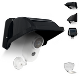 Load image into Gallery viewer, Universal Security Camera Sun Rain Cover Shield Cover Shield for Surveillance Cameras Protective Roof for Dome/Bullet Outdoor Camera (Black)