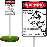 Laden Sie das Bild in den Galerie-Viewer, Beware Of Dog Signs For Fence,Dog On Premises Yard Sign,Warning Signs For Property,Dog On Premises Sign Metal,Dog On Property Sign Funny Signs For Dog Lovers 10x7 Inches