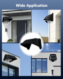 Load image into Gallery viewer, Universal Security Camera Sun Rain Cover Shield Cover Shield for Surveillance Cameras Protective Roof for Dome/Bullet Outdoor Camera (Black)